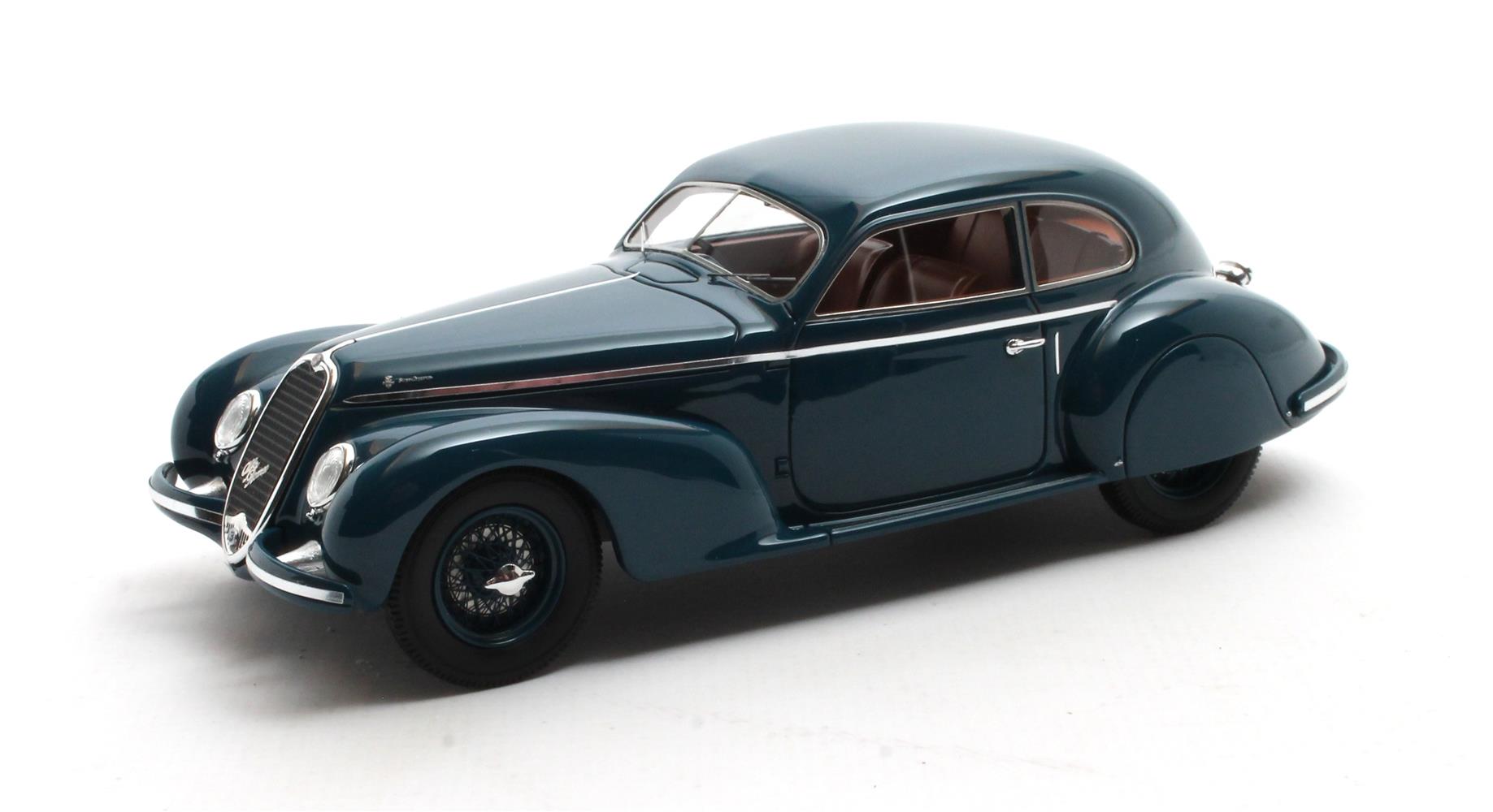 Alfa Romeo 6C 2500S Berlinetta Touring 1939 Blauw - 1:43  Alfa Romeo 6C 2500S Berlinetta Touring 1939 Blauw - 1:43